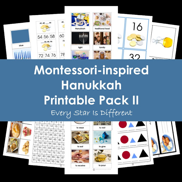 Montessori-inspired Hanukkah Printable Pack II