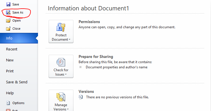 Cara mengubah file ms word 2013 ke 2010