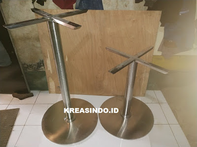 Kaki Meja Stainless Bundar pesanan Bpk Robbie yang Ketiga untuk Graha Telkomsigma 2 Serpong Tangerang Kaki Meja Stainless Bundar pesanan Bpk Robbie yang Ketiga untuk Graha Telkomsigma 2 Serpong Tangerang