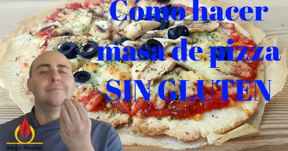 image of Masa de pizza casera SIN GLUTEN. 1 Receta, 2 versiones