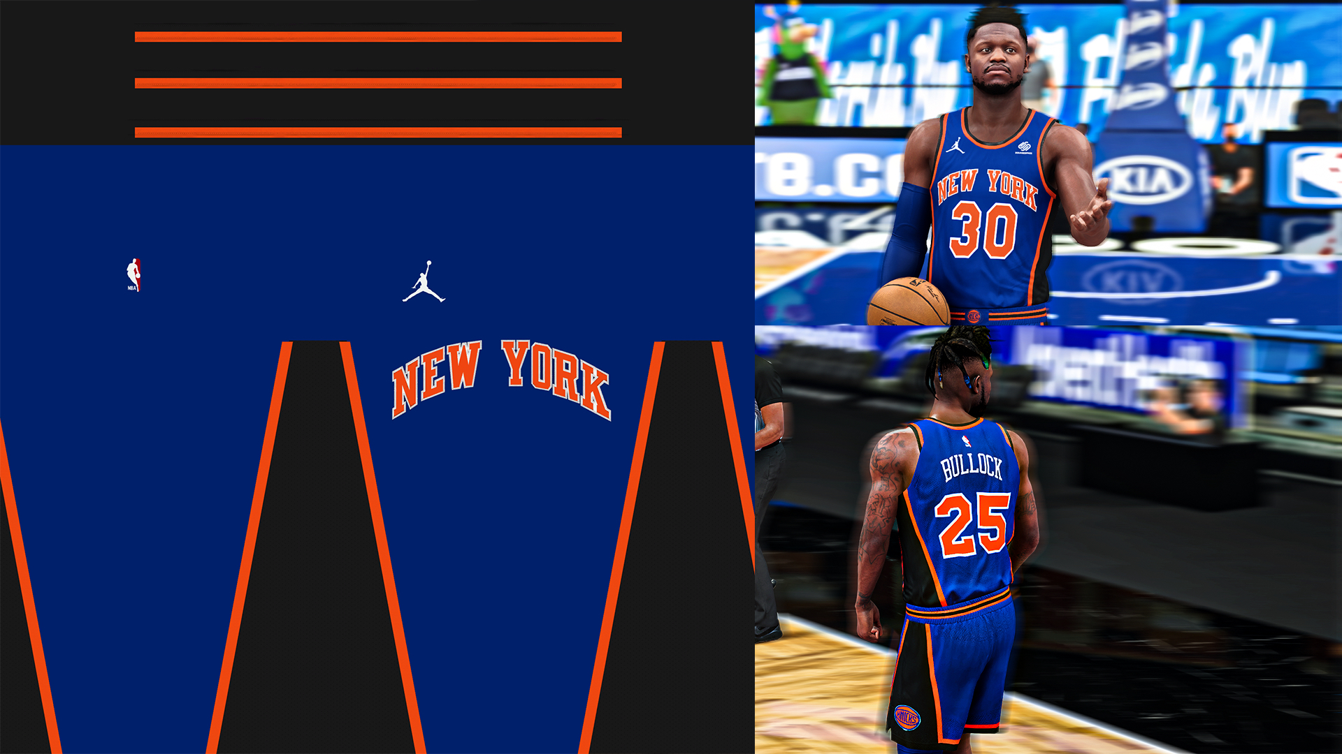 NBA 2K21 New York Knicks Hardwood Classic Jersey by Cheesyy Shuajota NBA 2K22 Mods, Rosters