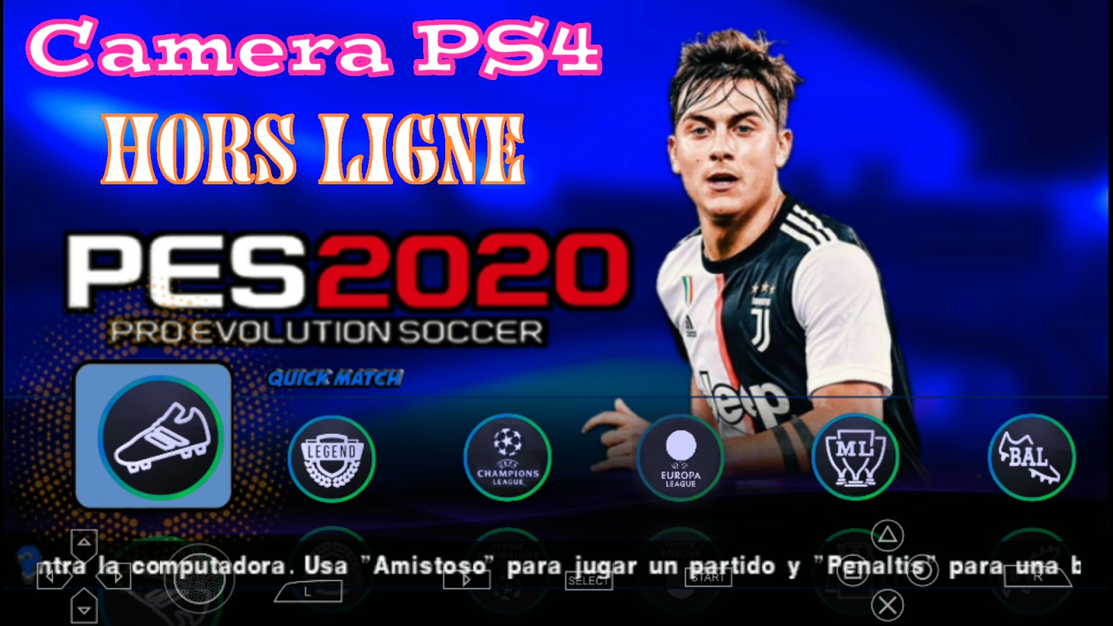 Télécharger PES 2020 PPSSPP Camera PS4 Android Meilleurs graphismes