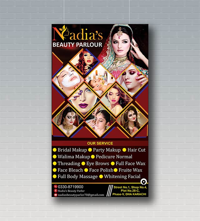 Beauty Parlour Banner Poster Design Free PSD and Cdr File Download
