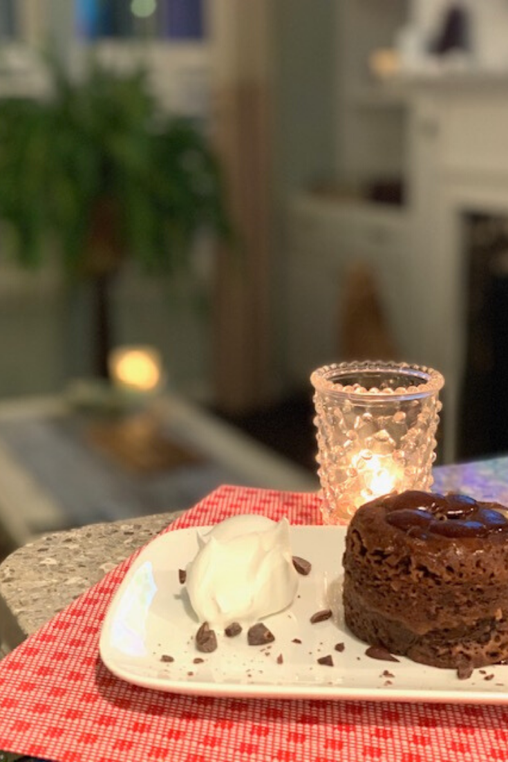 Keto Chocolate Mug Cake for Two Our Good Life