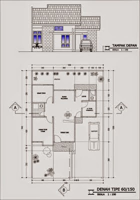 40 contoh denah rumah minimalis beserta ukurannya - disain