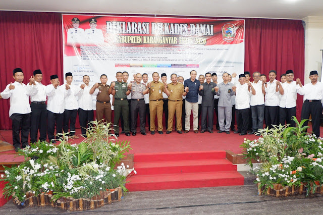 Kodim Karanganyar - Deklarasi Damai Pilkades Kabupaten Karanganyar