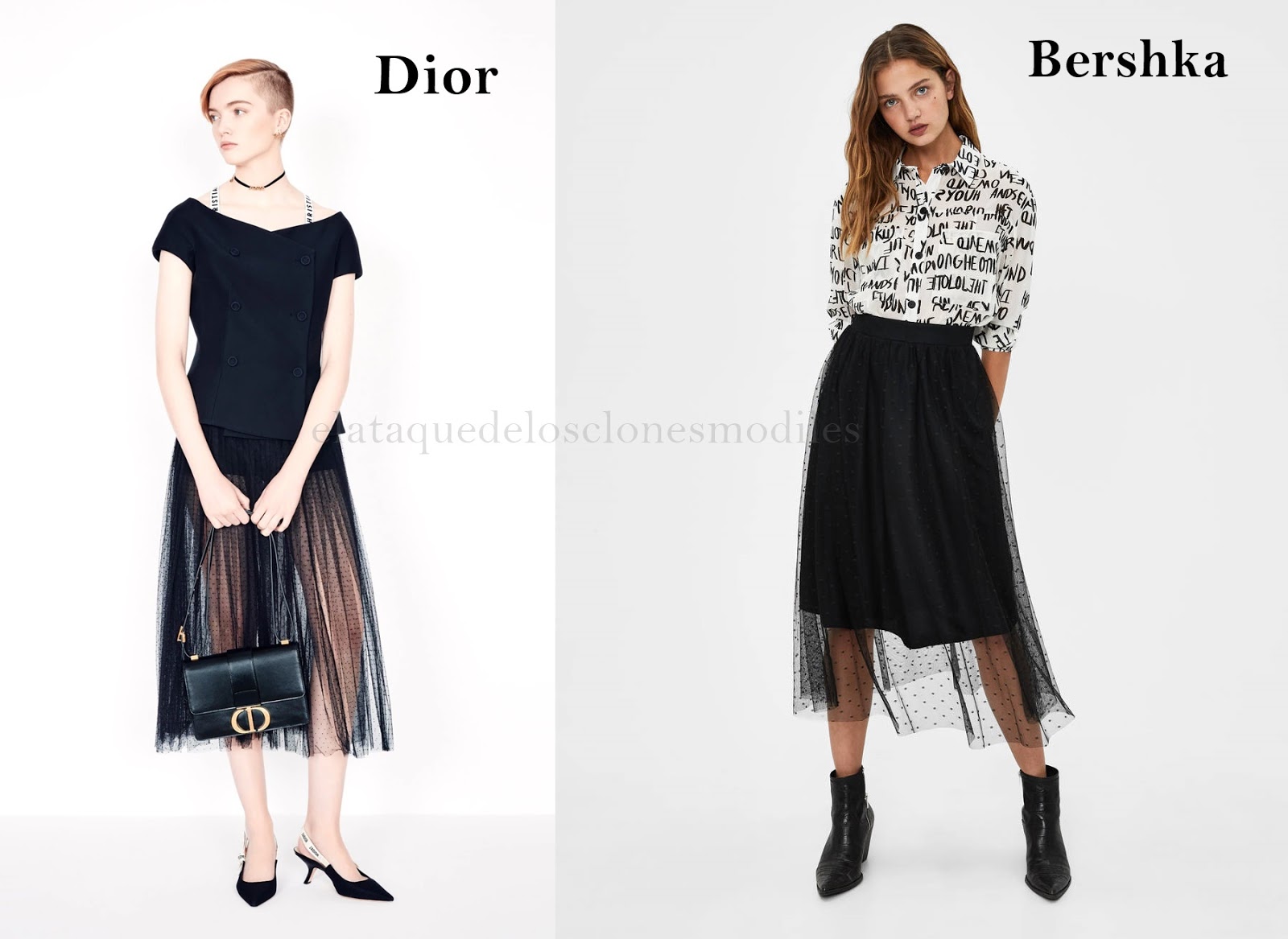 Clon tul Dior, por Bershka