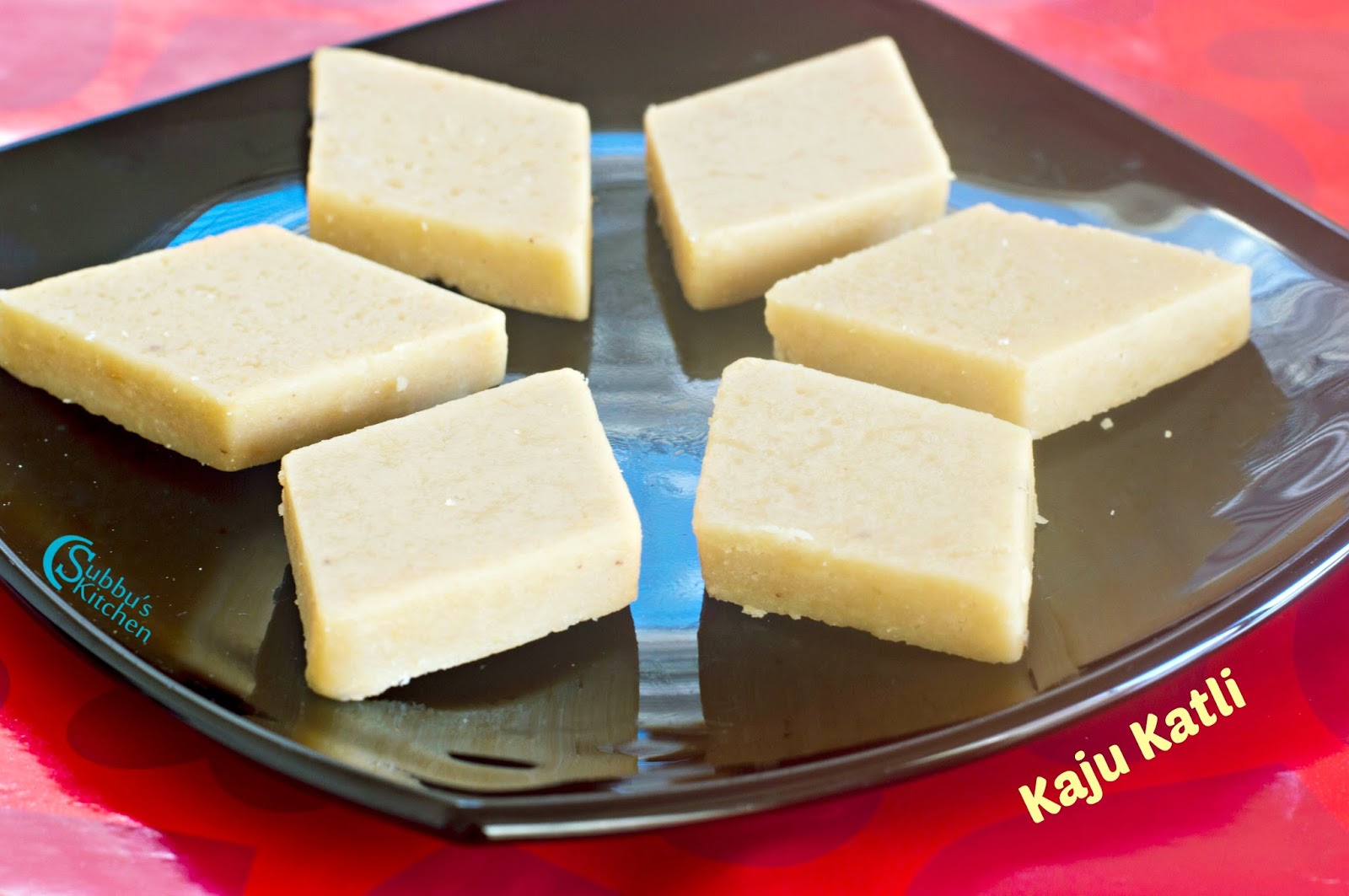 Kaju Katli Cashew Burfi Subbus Kitchen
