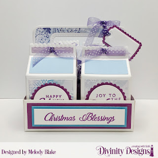Stamp Set: Card Greetings, Custom Dies: Milk Carton Holder, Milk Carton with Layers, Scalloped Circles, A Gift for You, Circles, Paper Collection: Christmas 2019