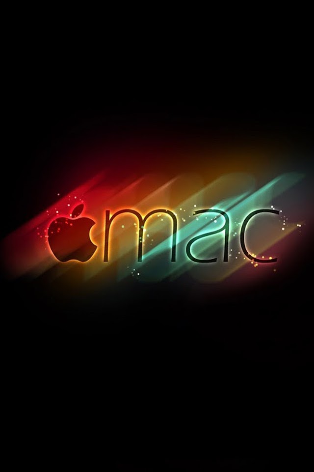   Glowing Apple Mac Logo   Android Best Wallpaper