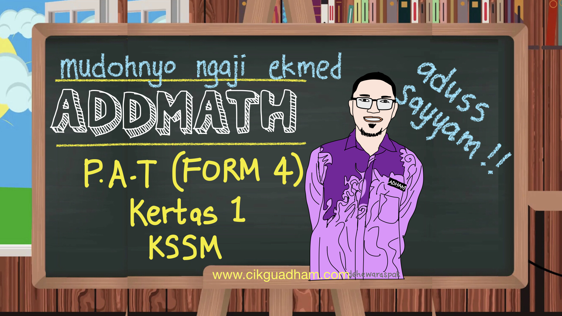 PAT Matematik Tambahan (KSSM) Tingkatan 4, Kertas 1, 2020