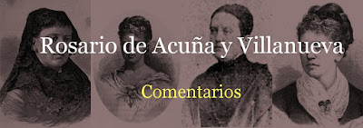 Rosario de Acuña y Villanueva  - Comentarios