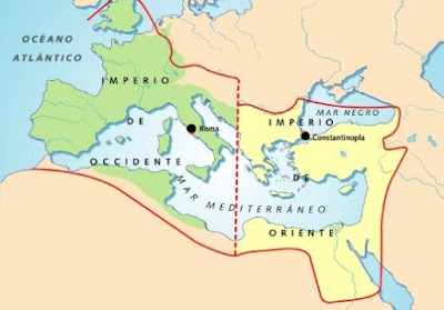 División del Imperio Romano