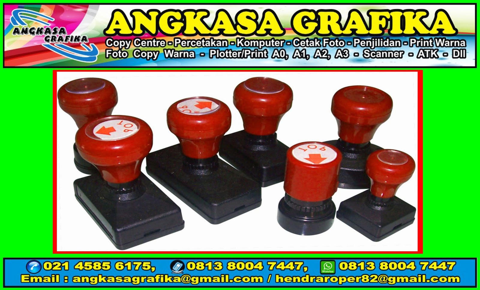 Jasa Cetak Stempel Warna (Mark Stamp) Murah di Kelapa Gading Jakarta