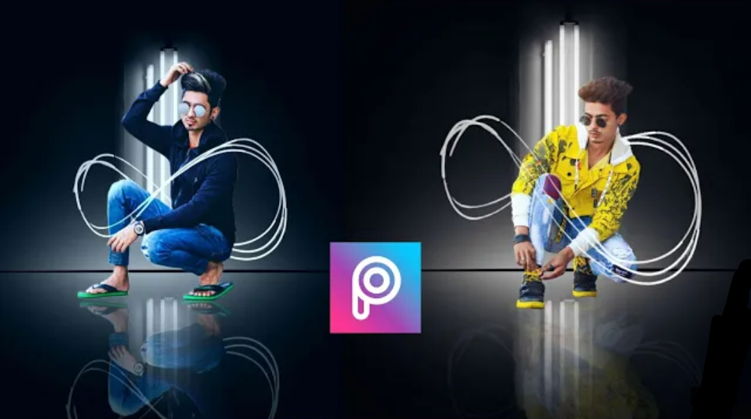 PicsArt Lighting Effect photo Editing Dark Night Mode Background Download