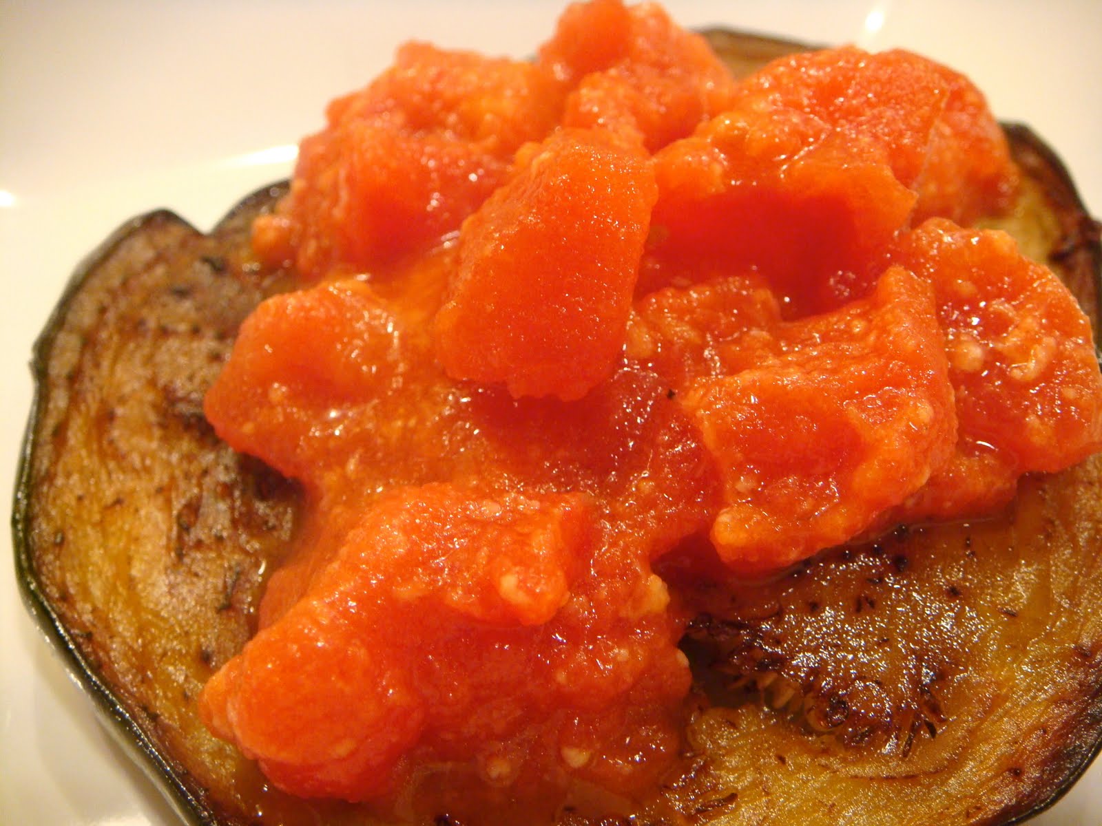 Delicious Dishings Deconstructed Eggplant Parmesan