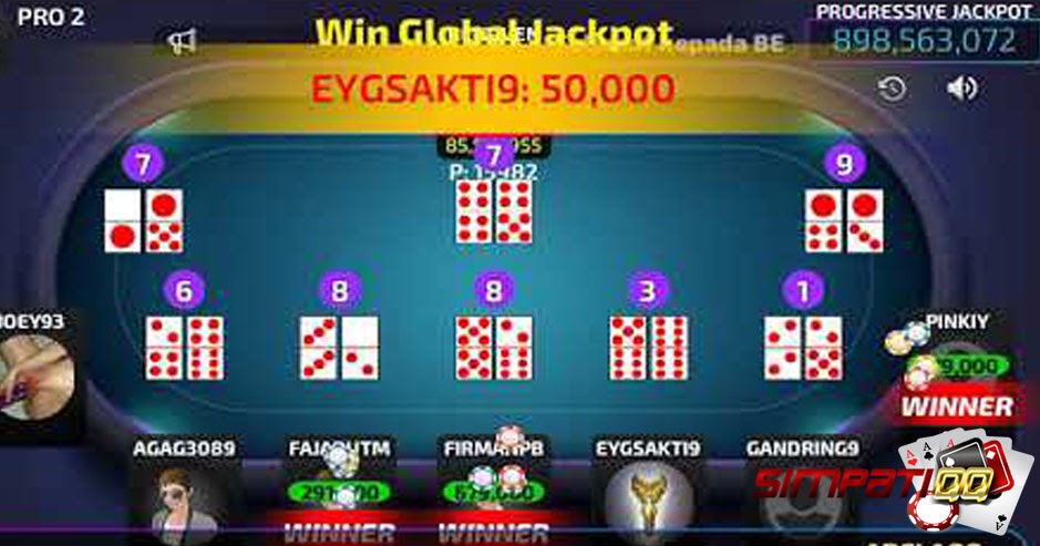 Jackpot Poker Ceme dan Domno di Agen Poker SimpatiQQ SIMPATIQQ SITUS
