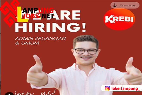 Lowongan Kerja Lampung Admin Keuangan Krebi Indonesia