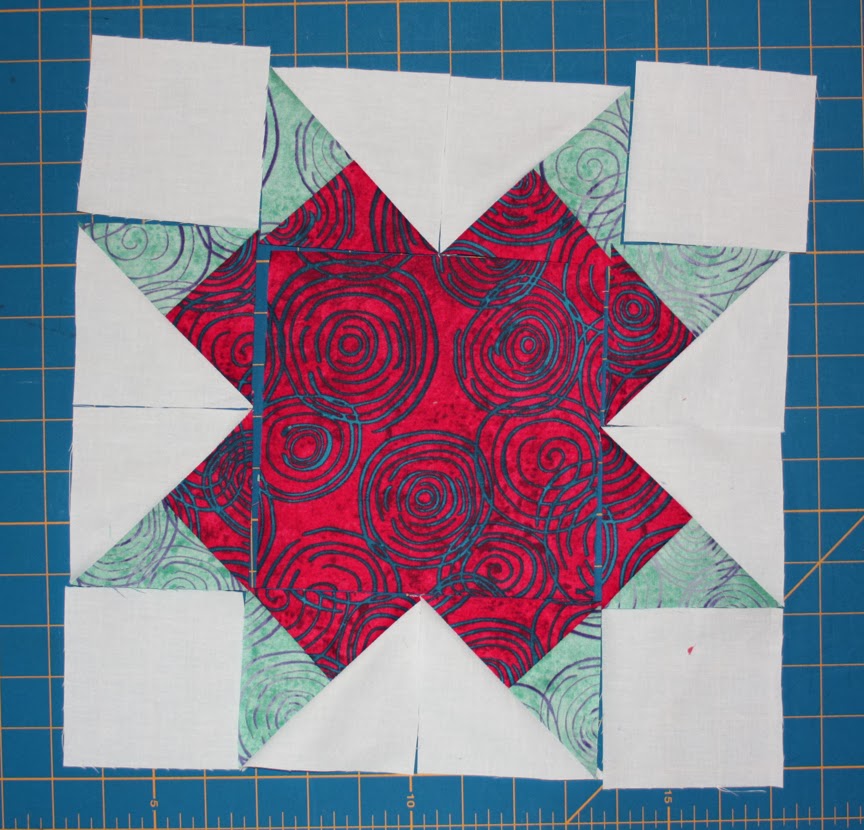 Inspired by Fabric: Star Sampler Block #6