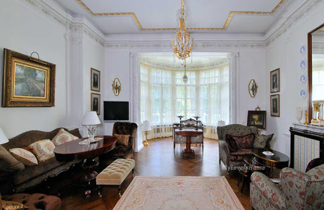 Large Bay Window in The Living Room Decorating Ideas - My Lovely Home