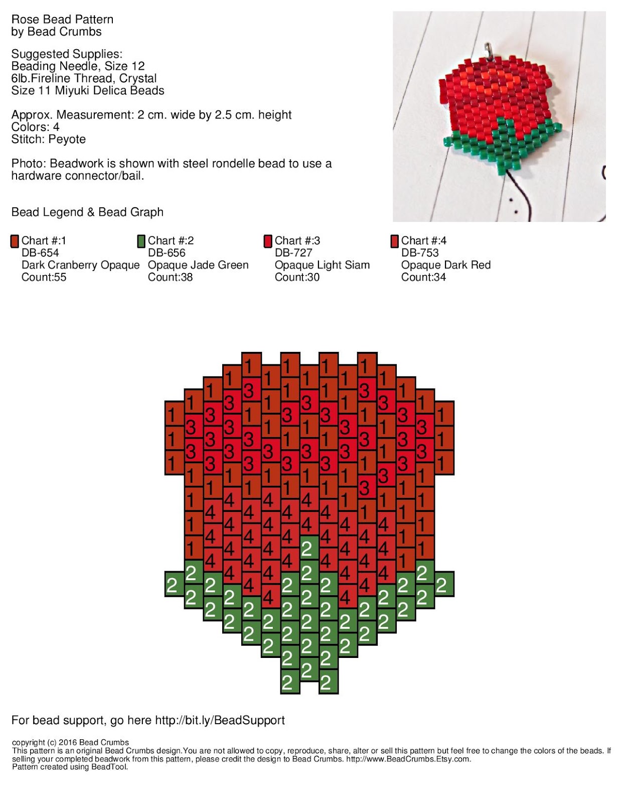 Seed Bead Designs And Other Crafts Free Red Rose Bead Pattern seed-bead-designs-and-other-crafts-free-red-rose-bead-pattern