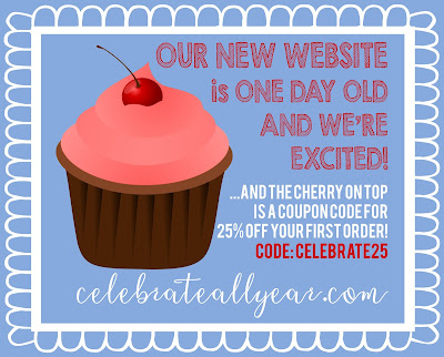 Celebrate All Year website for printables, discount code