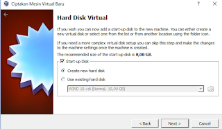 Create New Hard Disk di Virtual Box Create New Hard Disk di Virtual Box