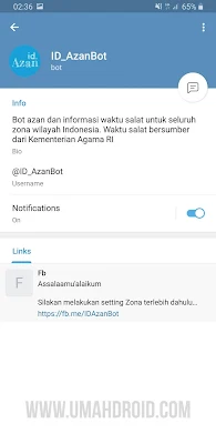 Bot Telegram Adzan Imsak Puasa
