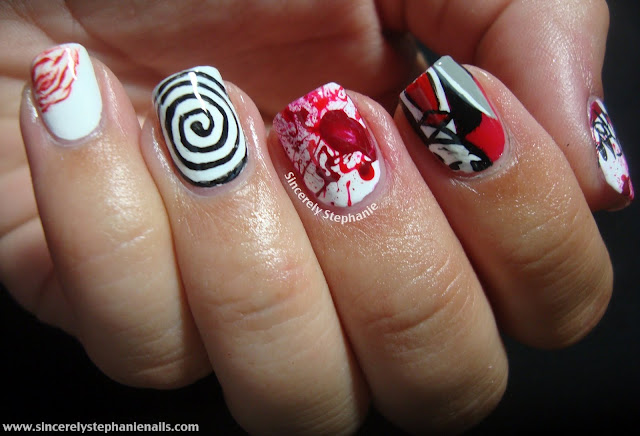 american psycho nail art