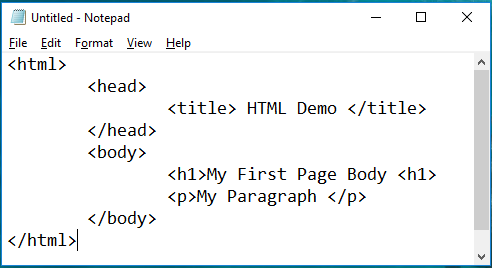Create, Save and View the HTML page