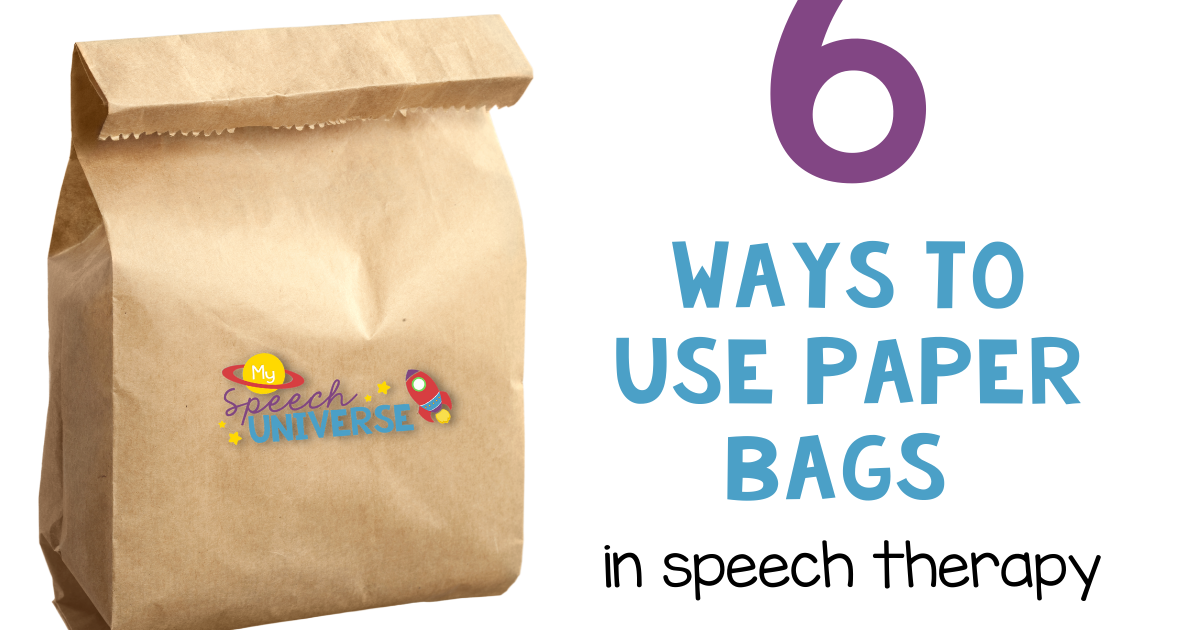 6 Ways to use Paper Bags in Speech and Language Therapy My Speech