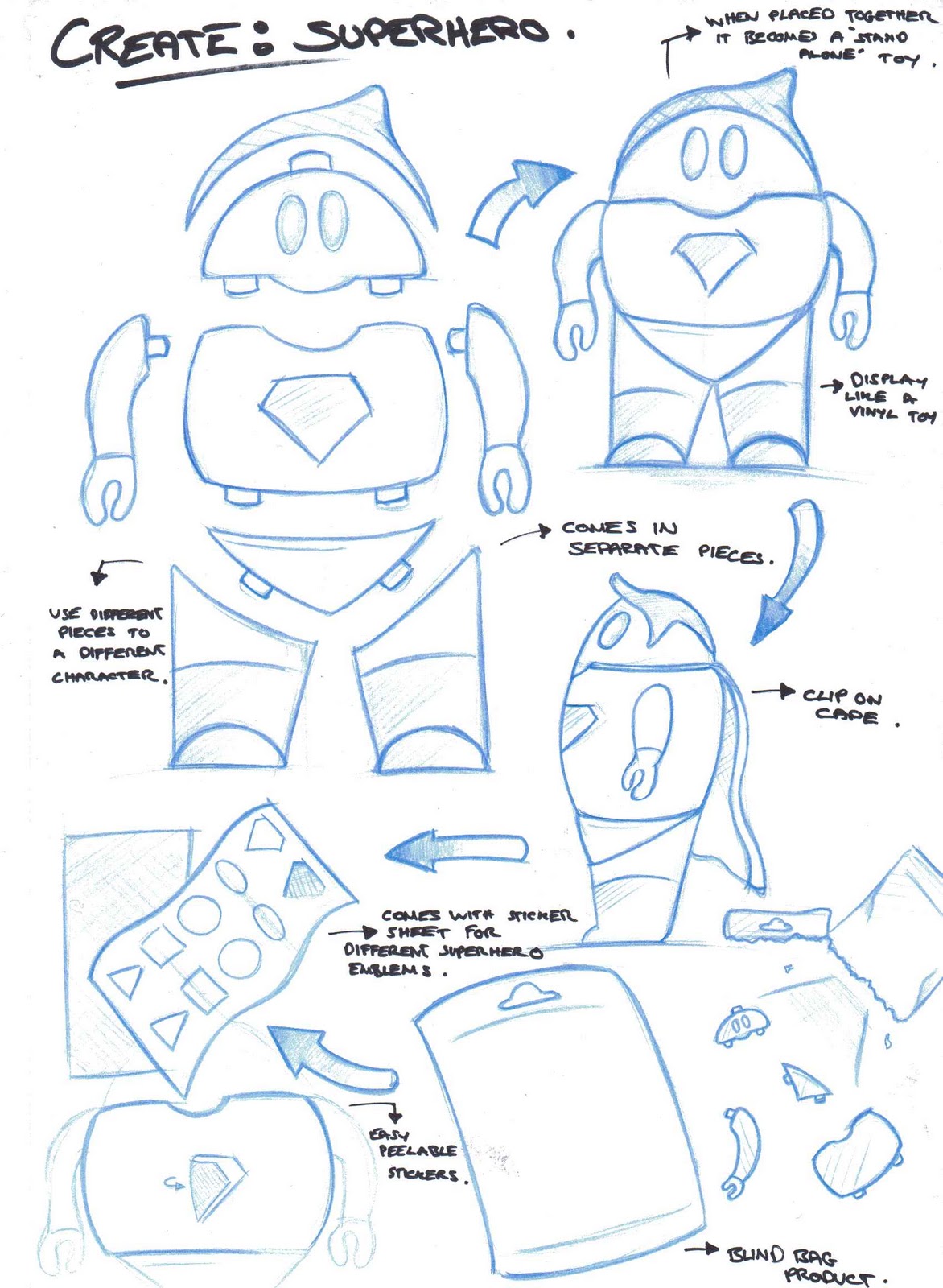 Collectible Toy: Idea Generation - Create: A Superhero