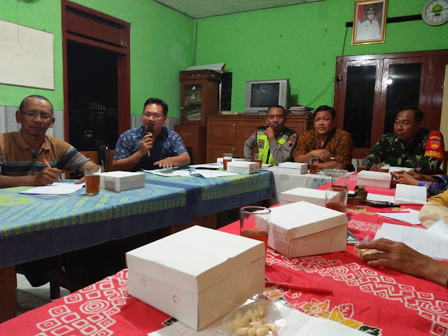 Babinsa Wonosari Aktif Ikuti Rapat Di Wilayah Binaan
