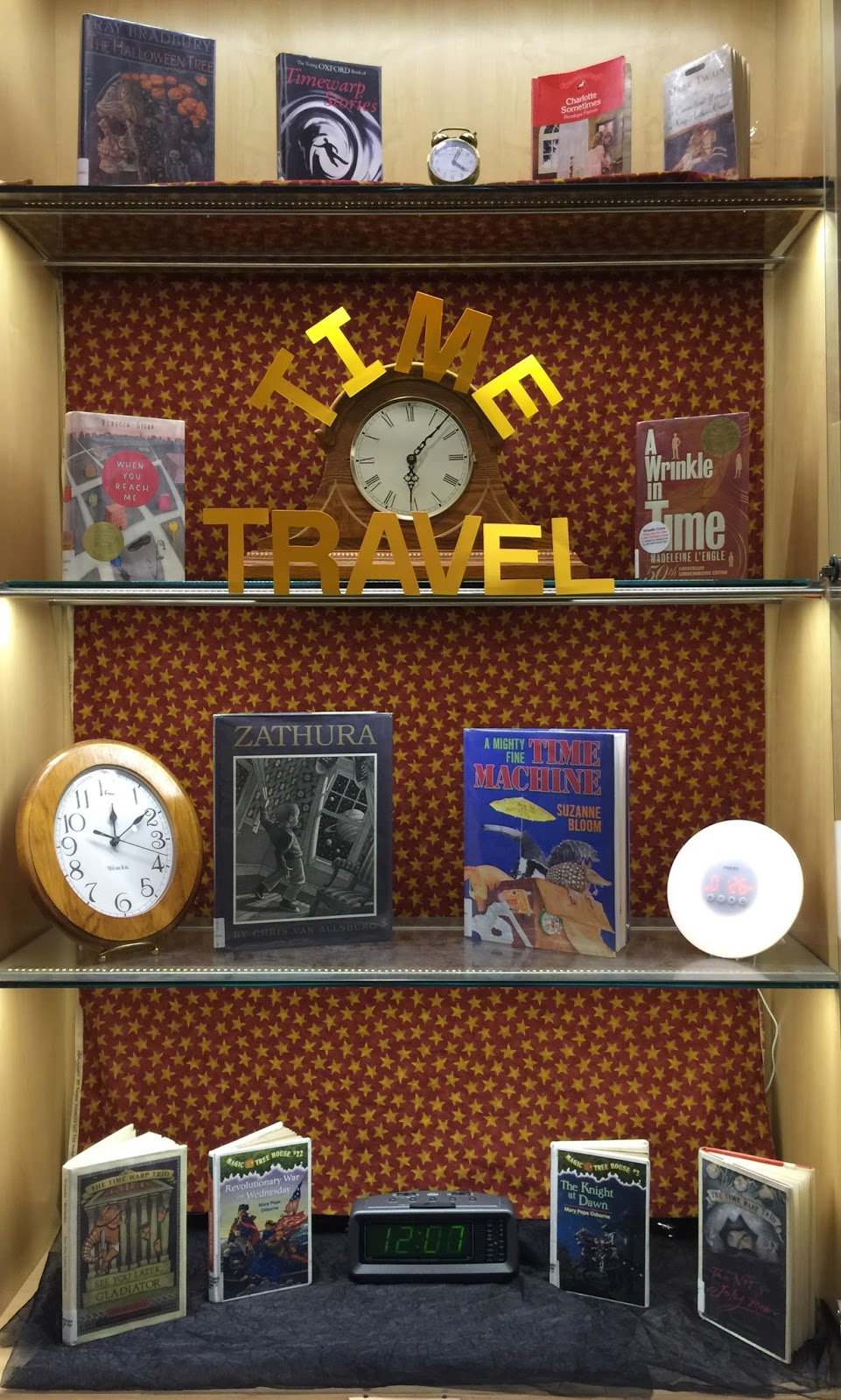 time travel book display