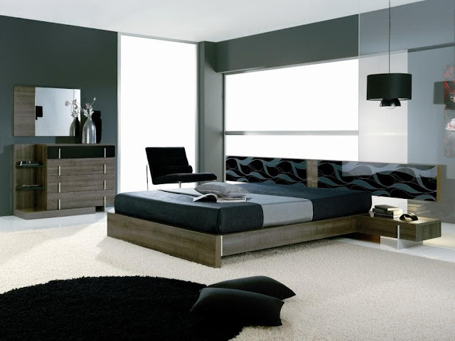 kamar tidur mewah dan nyaman dengan interior modern kamar tidur mewah dan nyaman dengan interior modern