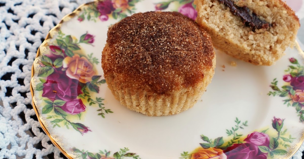 Totally Veg! Vegane DonutMuffins mit "Nutella"Kern
