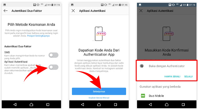 2 Cara Mengaktifkan Autentikasi Dua Faktor Instagram Menggunakan Metode Aplikasi Autentikasi Halo Instagram Blog