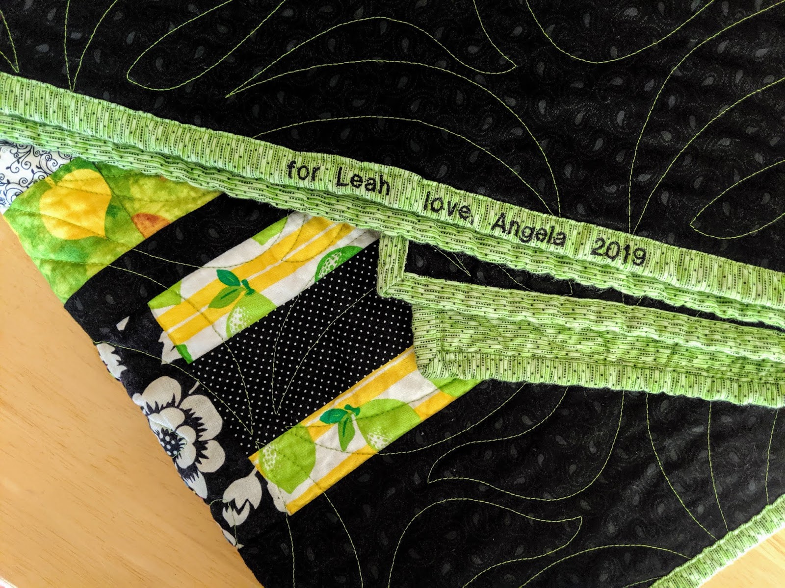 Bright & Black Oversized Couch Quilt