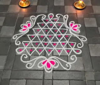 dot rangoli design for diwali 04 simple colours diwali dot rangoli