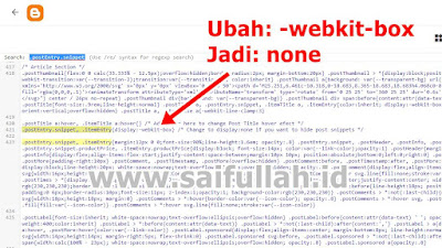 Cara Menghilangkan Snippet (Deskripsi Postingan) Median UI