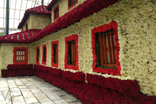 Kuvempu's house decorated with roses Kuvempu's house decorated with roses