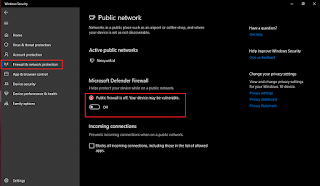 cara menonaktifkan firewall windows 10
