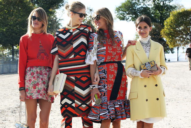 Printed dress streetstyle