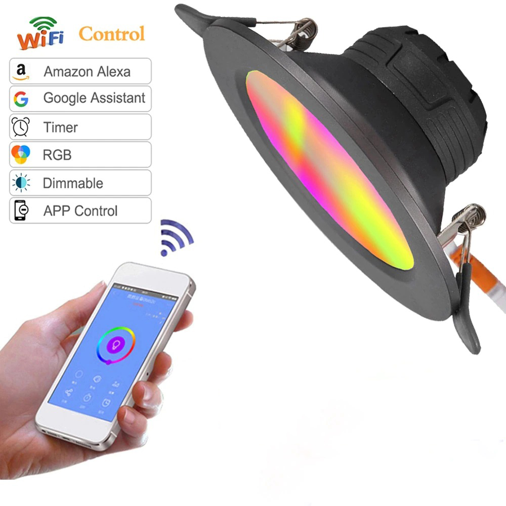 Wifi Smart Downlight LED RGB App Control Home Assistant Light