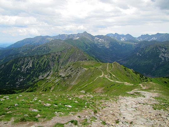 Przełęcz pod Kopą Kondracką (słow. Kondracké sedlo; 1863 m n.p.m.).