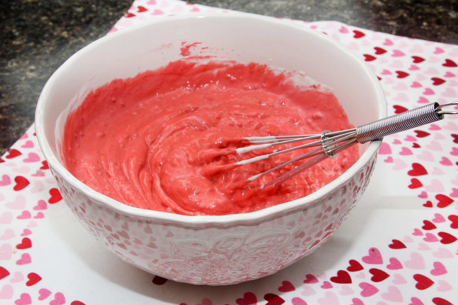 For the Love of Food Valentine's Red Velvet Cake Batter Dip