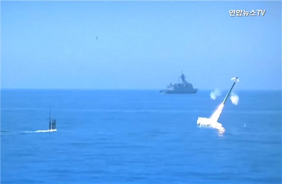 South Korean Navy conducts test-launch Haeseong III cruise missile from ...