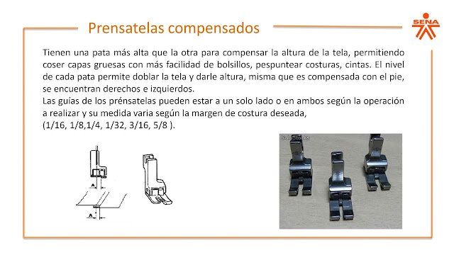 Recursos para confección: guías, prensatelas y aditamentos