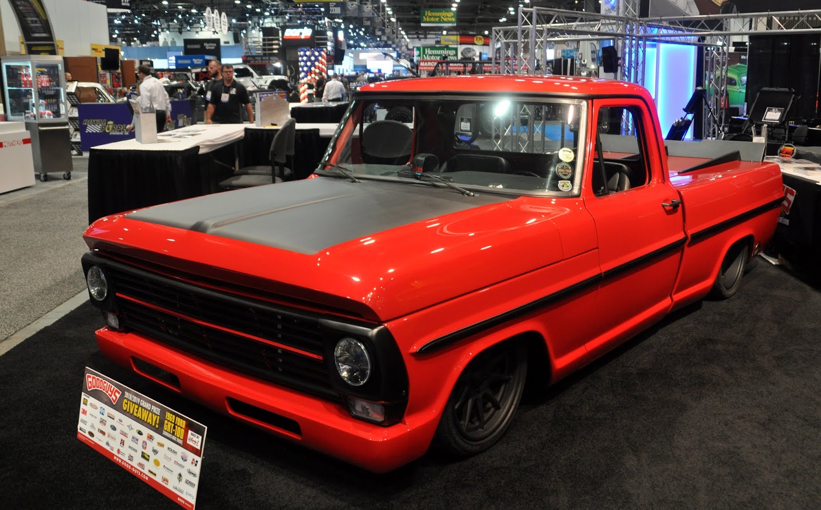 Just A Car Guy: there were some cool old Ford trucks at SEMA too