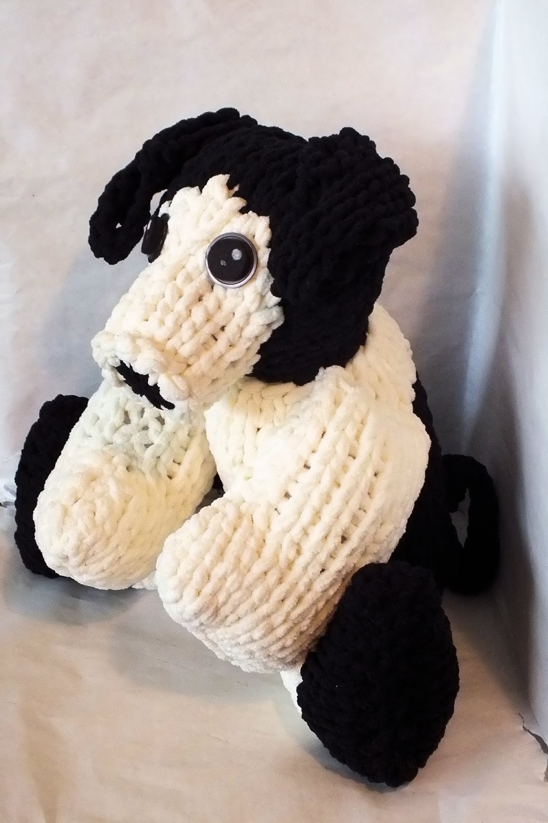 The Loom Muse How to Loom Knit a Super Sized Doggy